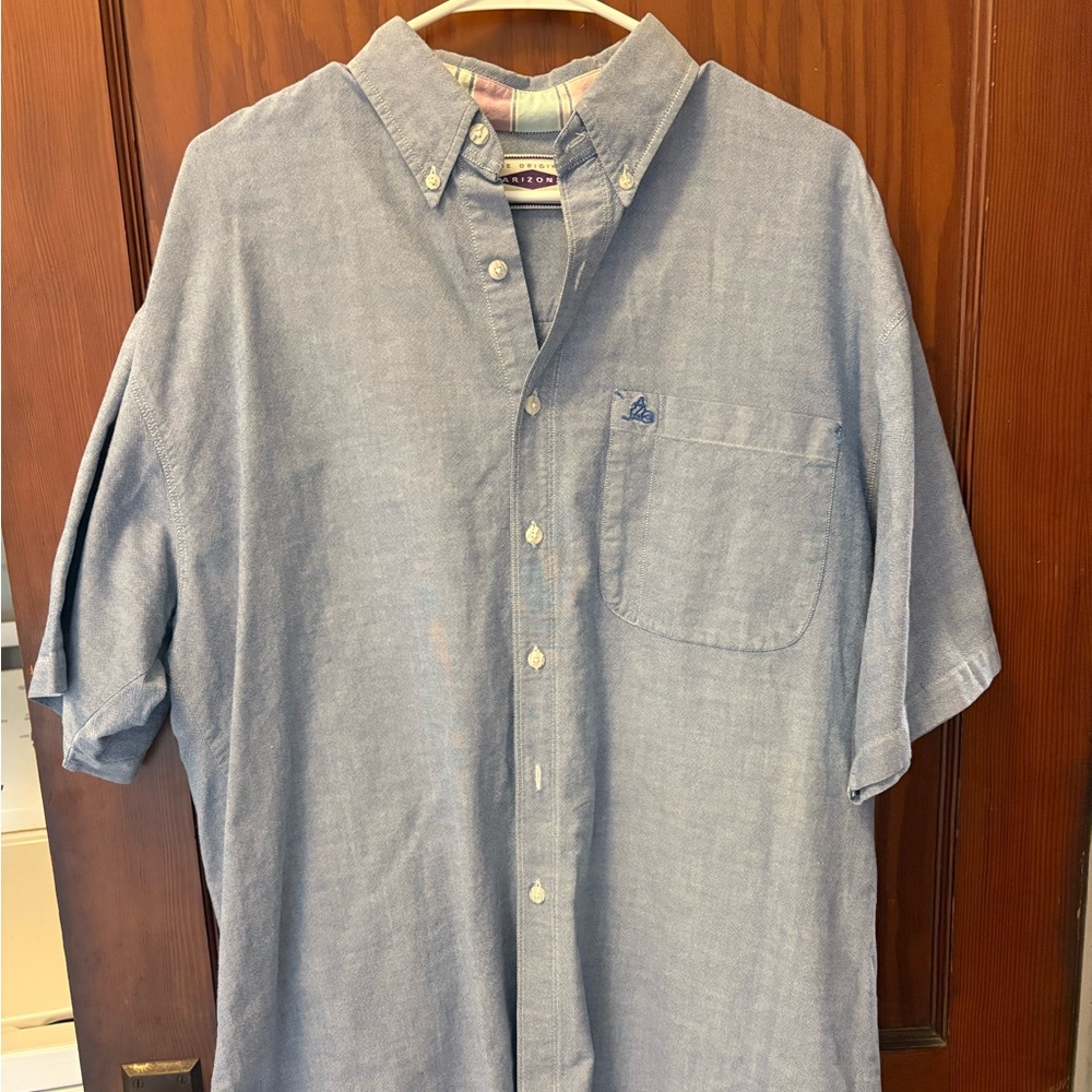 Arizona Jean Company Light Blue Casual Shirt